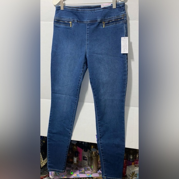 INC DENIM MID RISE CORE DENIM SKINNY JEANS - Picture 1 of 9